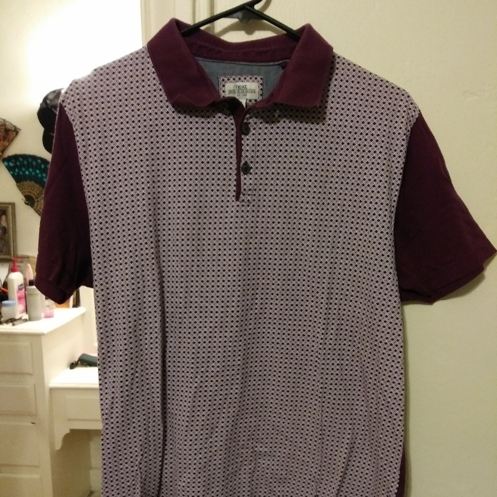 Men's purple polo shirt